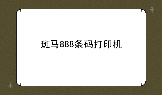 斑马888条码打印机