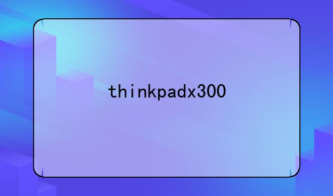 thinkpadx300