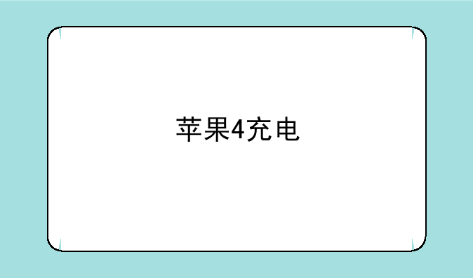 苹果4充电