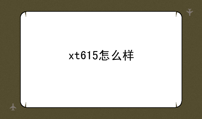 xt615怎么样