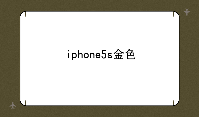 iphone5s金色